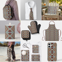 South West American Indian Style Patterned Art 
