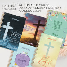 Bible Scripture Verse Personalized Planners