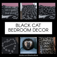 Black Cat Bedroom Decor