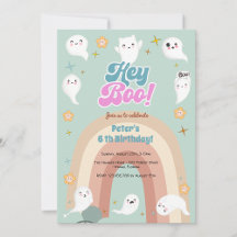 Hey boo groovy halloween retro birthday
