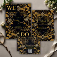 Elegant gold and black design