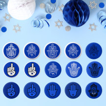 Jewish Hamsa with the Star of David 