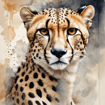 Watercolor Prints of Big Cats