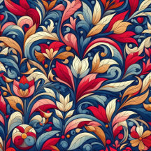 Blue morris floral design