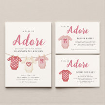 a girl to adore pink baby shower