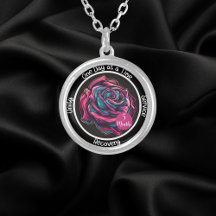 Rose Sobriety Chip   12-Step Recovery Gift