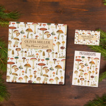 Vintage Mushroom Chart and Pattern