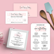 Bakery Stationery Pink Aesthetic Modern Script
