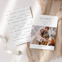 Minimalist Photo Holiday & Christmas Cards