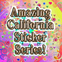 Amazing California Sticker Series