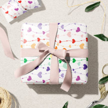 Pretty Rainbow Hearts Pattern