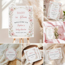 Pink Floral Baby Shower