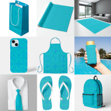 Blue Turquoise Frosted Glass Abstract Art 