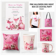 Pink Halloween Girls Night   Boo ze Cocktail Party