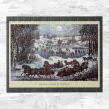 Central Park Winter - Currier & Ives Reproductions