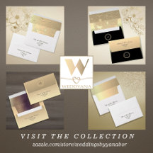 Best Black and Gold Wedding Envelopes