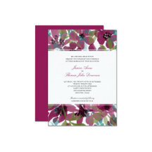 Elegant Watercolor Flower Garden   Wedding