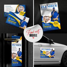 Professional Plumber Plumbing Contractor Blue