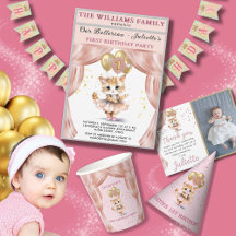 GIRL BALLERINA FIRST BIRTHDAY PARTY 