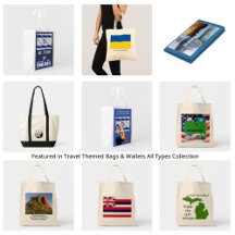 Travel Themed Bags & Wallets All Types