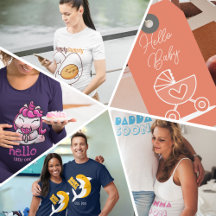 Cute Cartoon Theme Baby Shower T-Shirts/Gift Tags