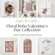 Boho Floral Valentine's Collection 