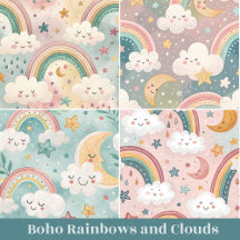 Pastel Rainbows and Clouds Kids Gifts