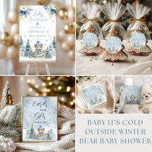 Baby It’s Cold Outside Winter Bear Baby Shower