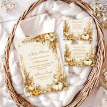 Autumn Rustic Pumpkin Baby Shower