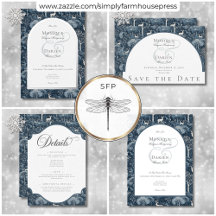 Vintage Winter William Morris Elegant Wedding