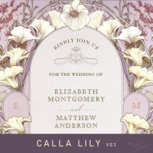 Calla Lily v03 - Vintage Art Nouveau