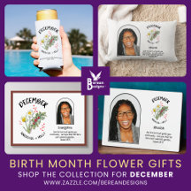 BIRTH MONTH FLOWER Gifts for Mom DECEMBER Birthday