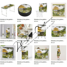 Gifts with Kinkaku-ji, the golden pavilion design