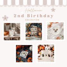 Vintage Gothic Spooky 2nd Birthday Halloween