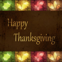 Happy Thanksgiving Grunge Leaves