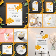 A Little Honey Is On the Way Honeycomb Baby Shower