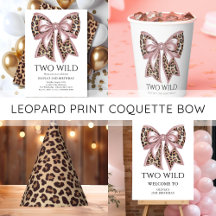 Leopard Print Coquette Bow