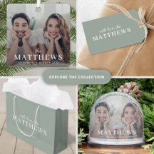 Stylish Christmas Couple | Sage Green