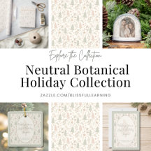 Soft Neutral Botanical Holiday Collection 