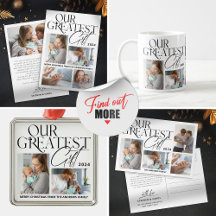 Minimalist Baby Photo Collage Christmas