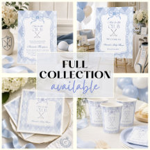 Blue New to the Club Golf Baby Shower Collection