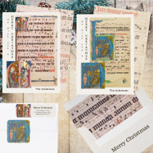 Medieval Sheet Music Religious Christmas Suite