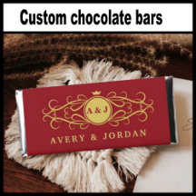 Personalized Pampas  Monogram Wedding candy 