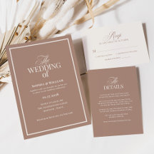 Classic Luxe | Brown Neutral Wedding
