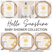 Hello Sunshine Baby Shower Collection