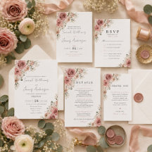 Dusty Rose Romance Wedding Suite