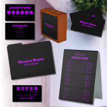 Modern Neon Purple and Black Background 