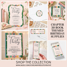 Chapter 30 Book Themed 30th Birthday Supplies