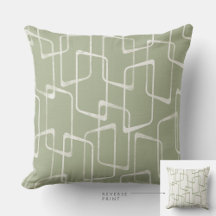 Retro Mid Century Geometric Print Cushions/Pillows