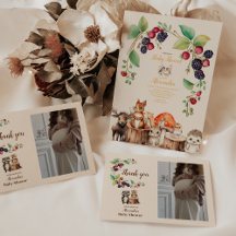 Woodland Forest Animals Baby Shower